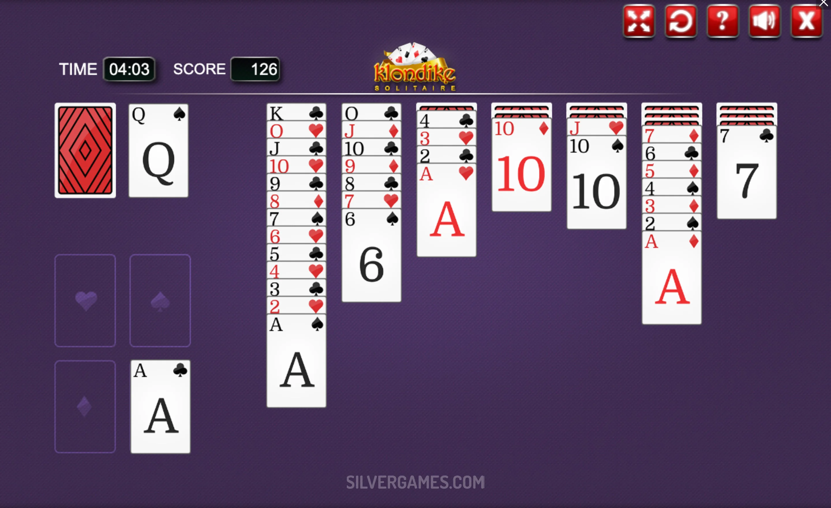Browser solitaire